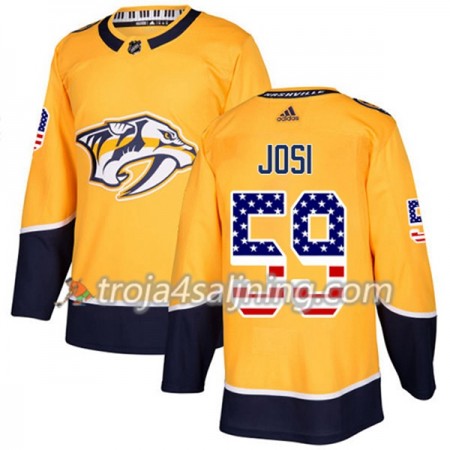 Nashville Predators tröja Roman Josi 59 Adidas 2017-2018 Guld USA Flag Fashion Authentic - NHL Tröjor Herr Nashville Predators tröja Roman Josi 59 Adidas 2017-2018 Guld USA Flag Fashion Authentic - NHL Tröjor Herr